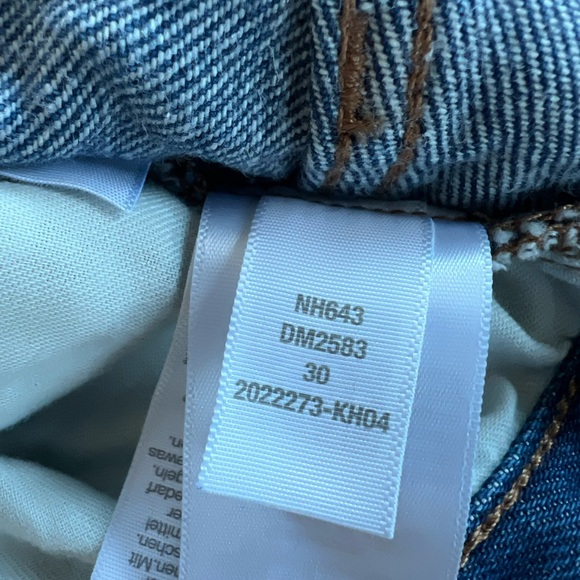 Madewell Baggy Straight Jeans, Dark Worn Indigo Wash, 30 - Picture 10 of 12